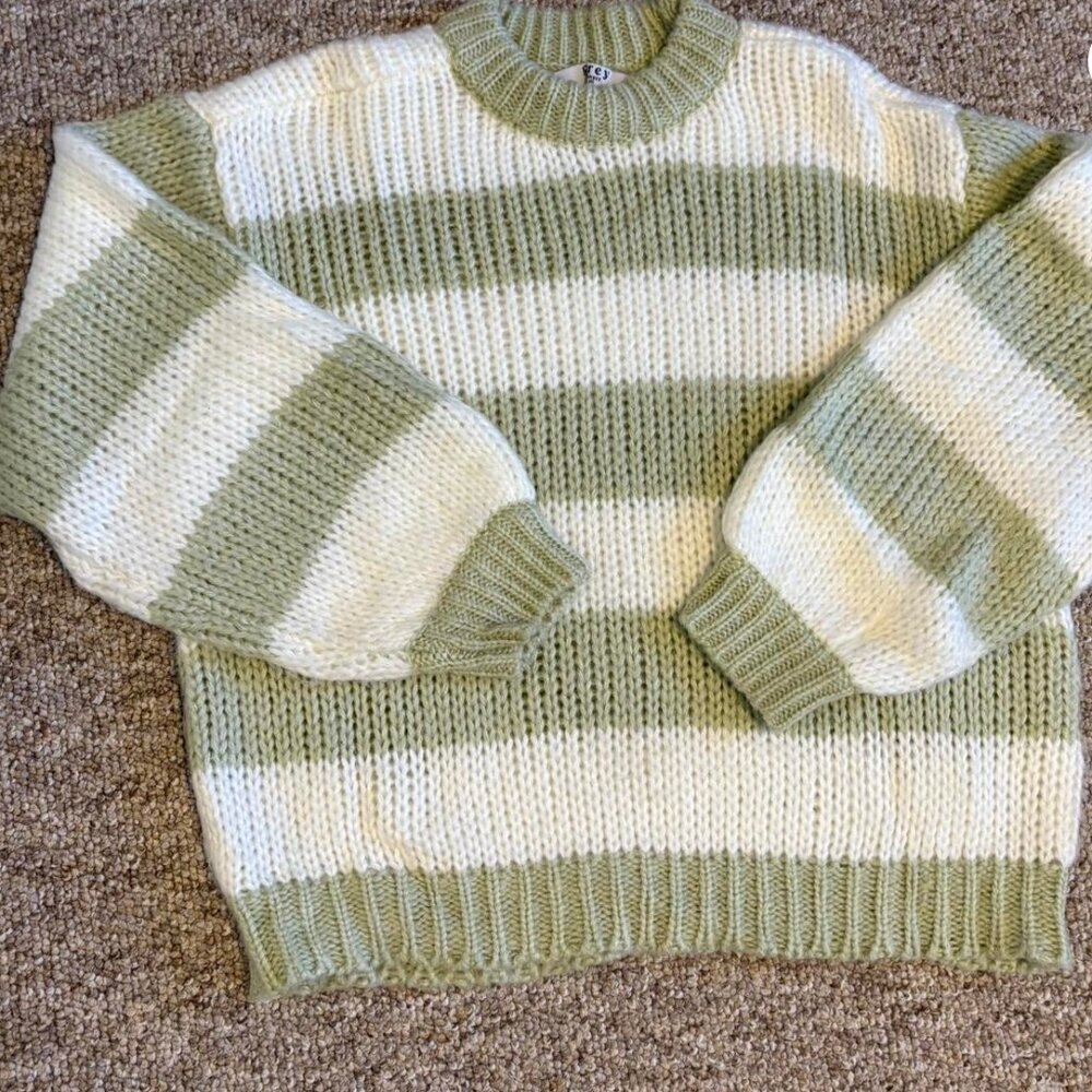 Grey Bandit Striped Sweater